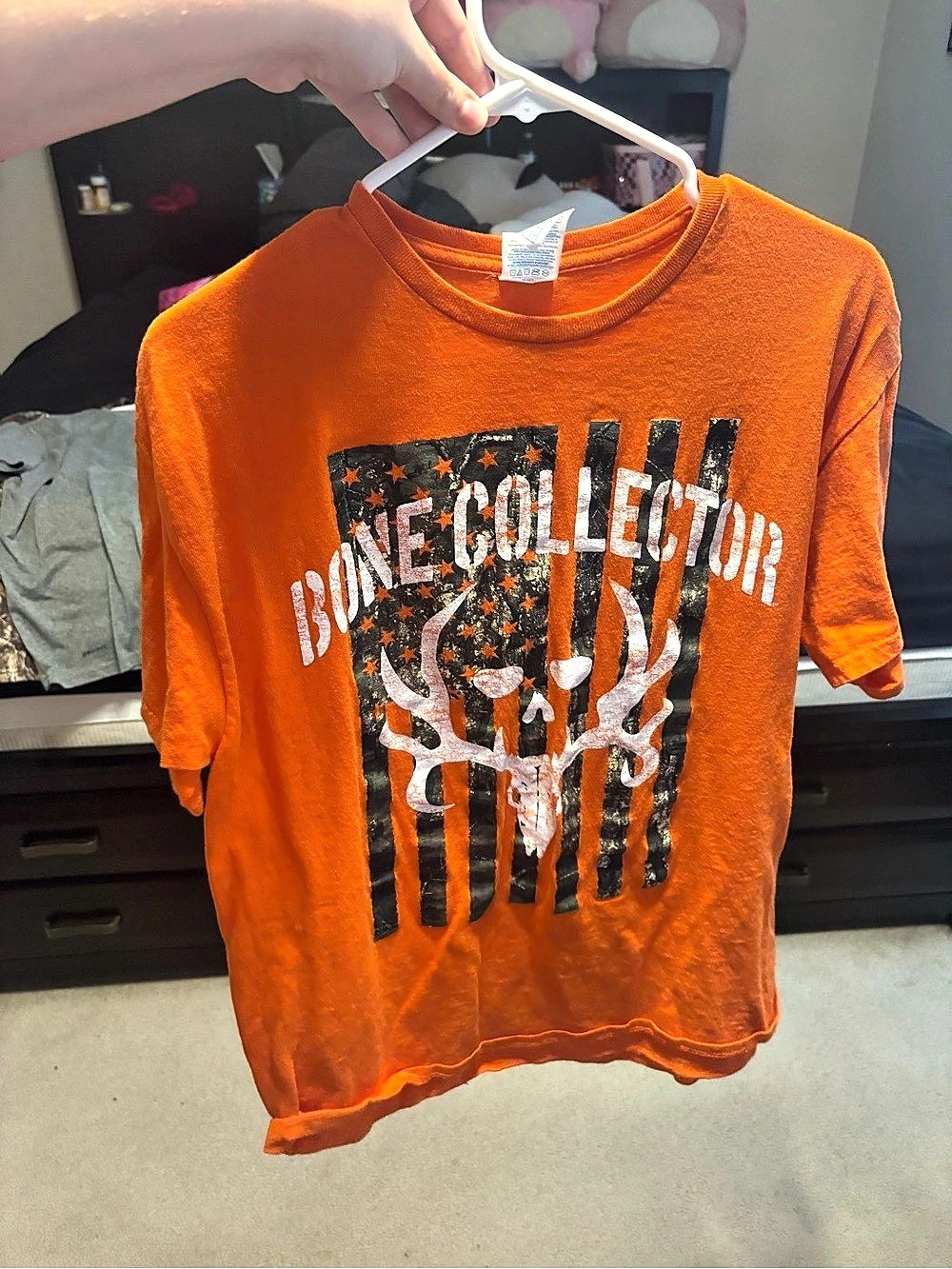 Gildan Men's Graphic Tee Orange Size Large